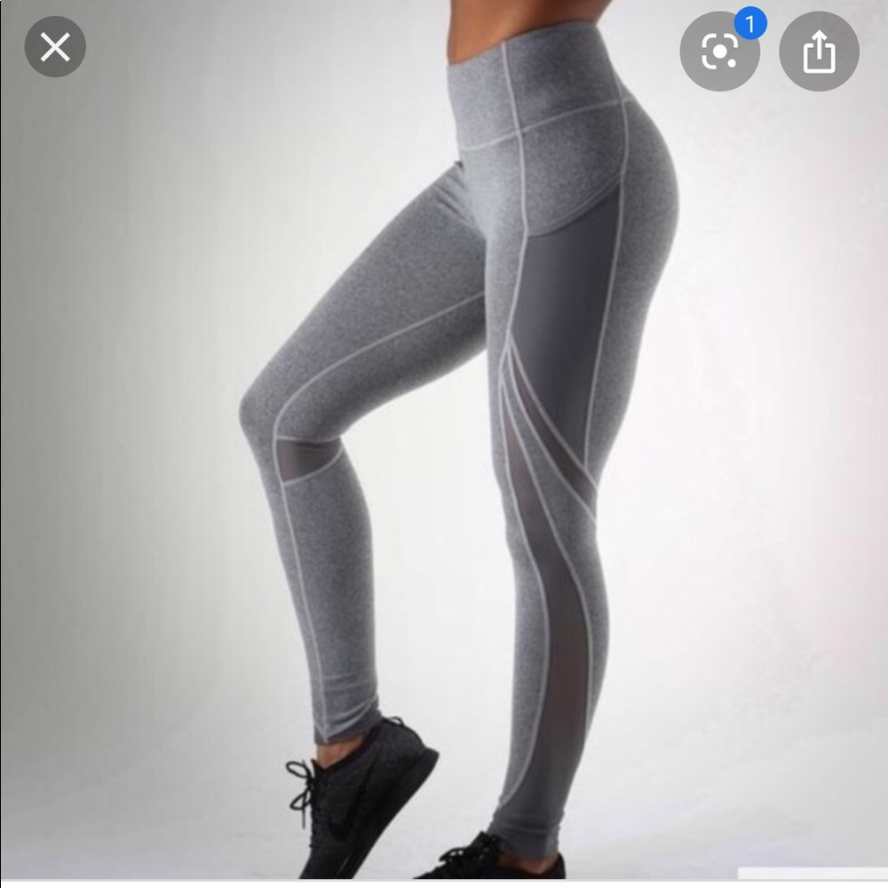 High waisted gymshark leggings with mesh